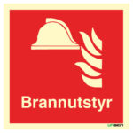 Brannutstyr skilt – Brannskilt – ISO 7010 – Unisign.no