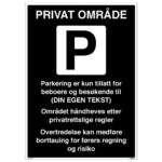 80111-Privatrettslig-skilt-med-din-egen-tekst-Unisign.no
